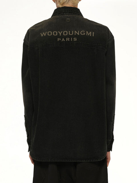 Camicia Washed Denim W261SH27 970B WOOYOUNGMI