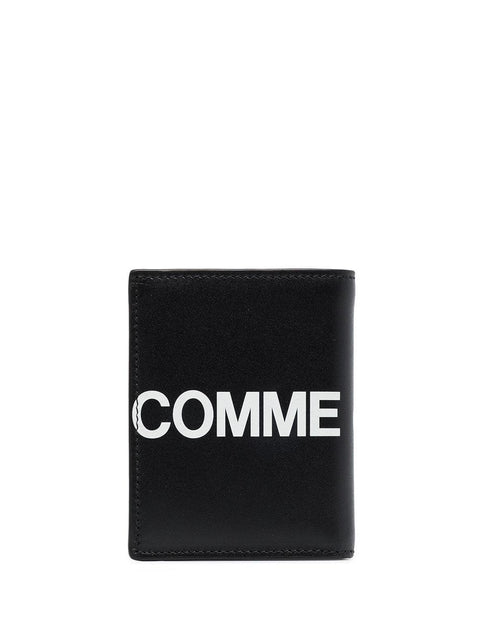 Portafoglio in pelle con logo SA0641HL 1BLACK COMME DES GARÇONS WALLET