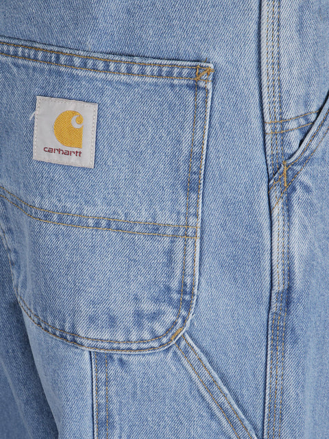 Jeans a gamba dritta con patch logo I032024 0112 CARHARTT WIP