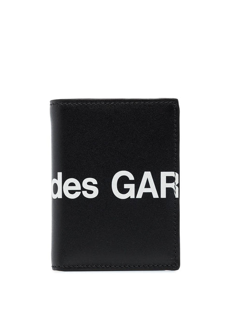 Portafoglio in pelle con logo SA0641HL 1BLACK COMME DES GARÇONS WALLET