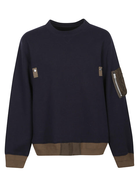 Maglia girocollo in cotone 2503789M 233 SACAI