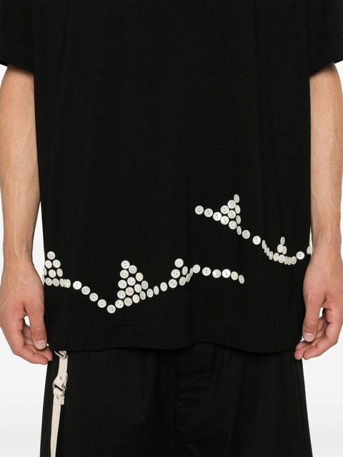 T-shirt con bottoni