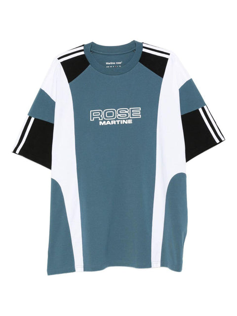 T-shirt in cotone 630JE01529D BLU MARTINE ROSE 