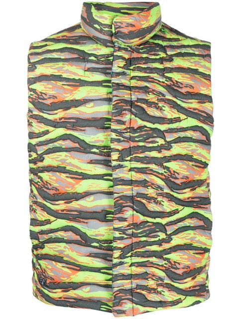 Gilet con stampa all-over