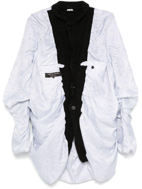 Cappotto con inserti a contrasto PNJ032051 1BLACK COMME DES GARÇONS HOMME PLUS 