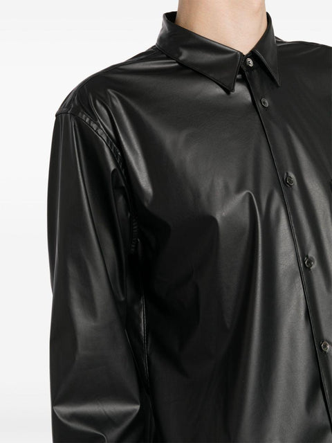 Camicia in ecopelle