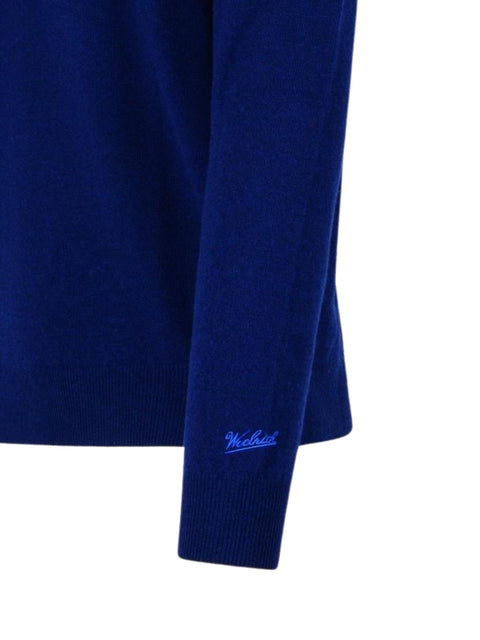 Maglia in lana blu CFWOKN0278 MRUF04693896 WOOLRICH 