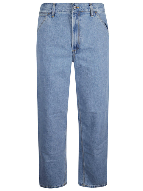 Jeans a gamba dritta con patch logo I032024 0112 CARHARTT WIP 