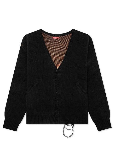 Maglione con scollo a V MTFW23SW07396372 0372 MOTR 