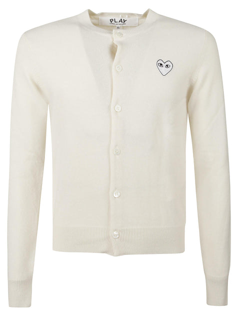 Cardigan con logo AXN065051 3NATURAL COMME DES GARÇONS PLAY 