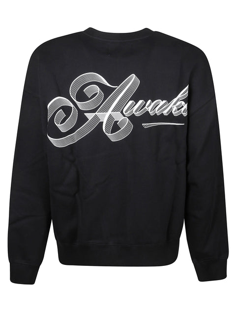 Felpa Script Crew Neck CN001 BLACK AWAKE NY 