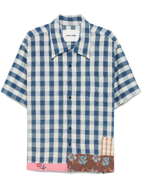 Camicia con stampa quadretti