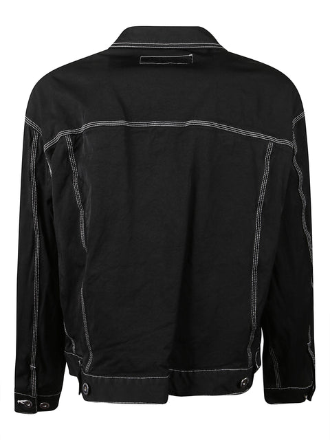 Giacca denim con cuciture a contrasto HPJ014051 1BLACK COMME DES GARÇONS HOMME 