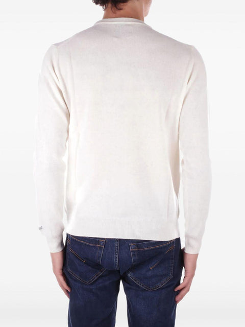 Maglione crema in lana CFWOKN0278 MRUF04698743 WOOLRICH 