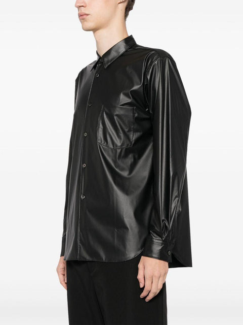 Camicia in ecopelle