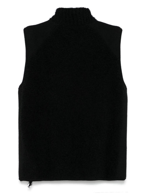 Gilet con effetto spazzolato HNN006051 1BLACK COMME DES GARÇONS HOMME 