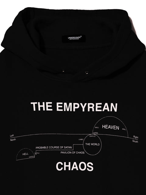 Felpa con cappuccio con stampa UC2E4893 BLACK UNDERCOVER 