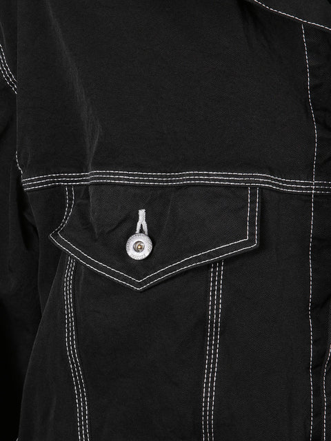 Giacca denim con cuciture a contrasto HPJ014051 1BLACK COMME DES GARÇONS HOMME 