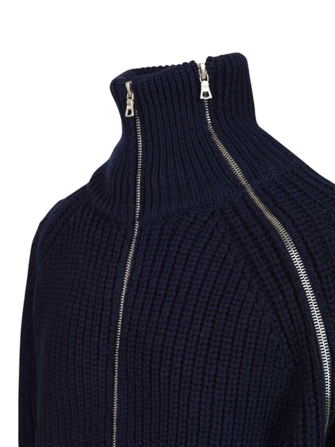 Maglia full zip Monty con collo alto 2520212172707 509 DRIES VAN NOTEN 