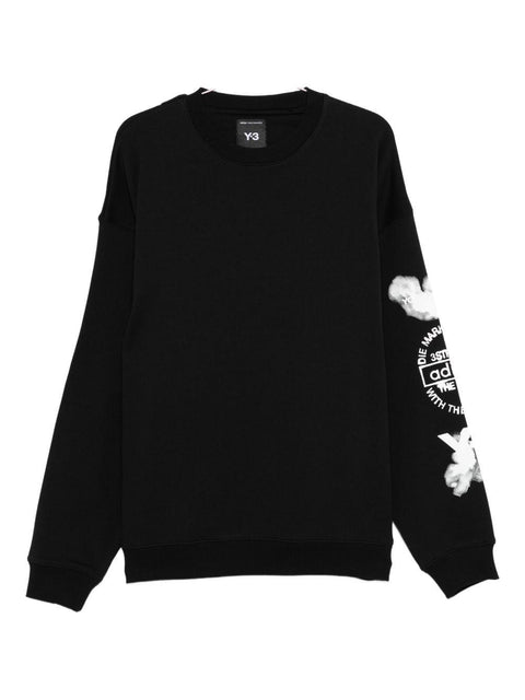 Felpa con stampa JX4749 BLACK Y-3 