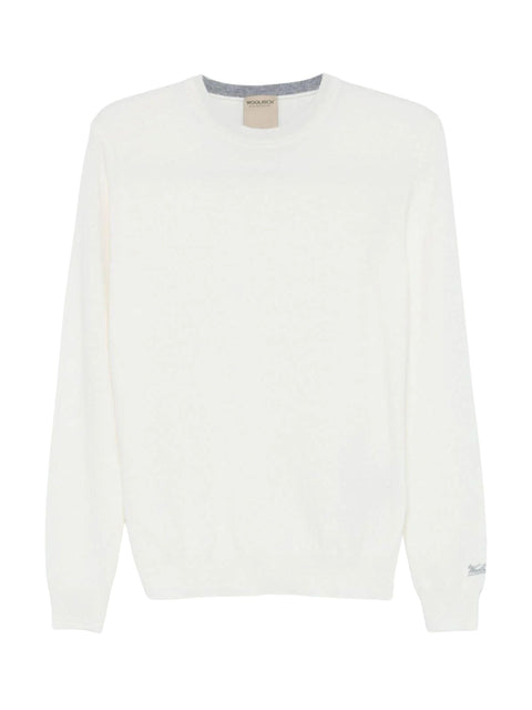 Maglione crema in lana CFWOKN0278 MRUF04698743 WOOLRICH 