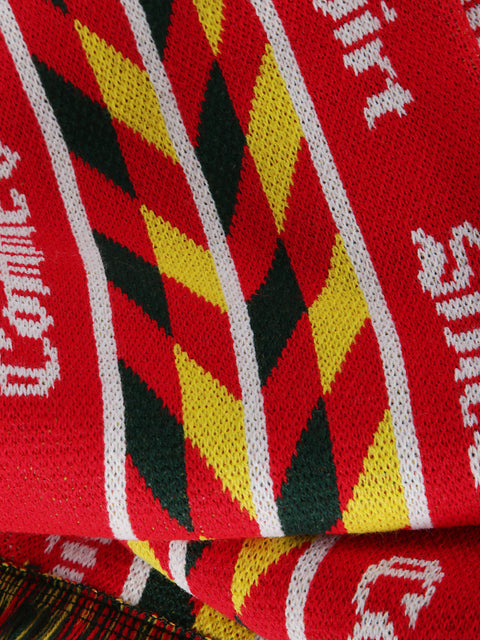 Sciarpa con logo e frange FPK402051 1REDYELLOW COMME DES GARÇONS SHIRT 