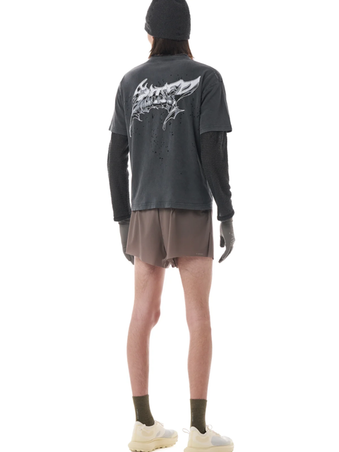 T-shirt MothTech 11006ABLG1 AGEDBLACK SATISFY 