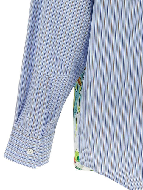 Camicia con inserti fantasia FPB059051 1STRIPEMIX COMME DES GARÇONS SHIRT 
