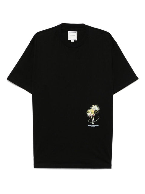 T-shirt Palm Tree W251TS04 718B WOOYOUNGMI 