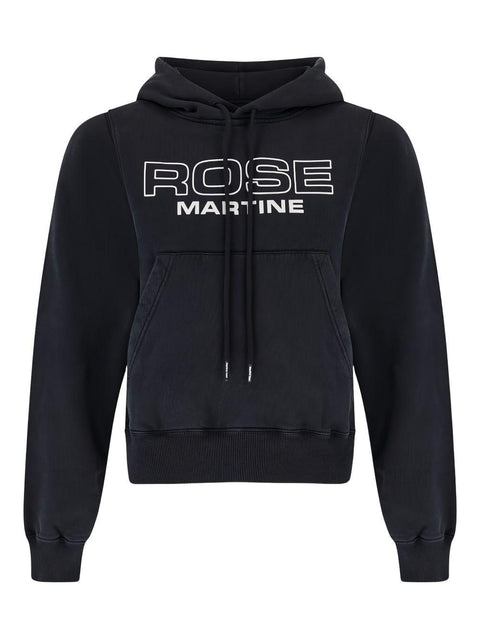 Felpa in cotone 625JS01002CW BLK MARTINE ROSE 