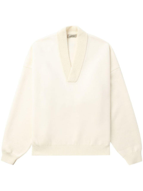 Maglione con scollo a v FG8202262WCB 107 FEAR OF GOD 