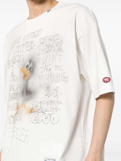 Maglia a maniche corte Distressed