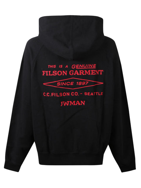 Felpa on logo WPT001051 1BLACK JUNYA WATANABE 