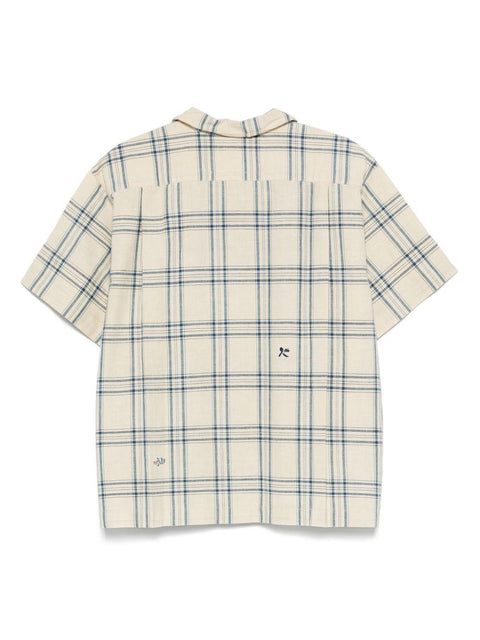 Camicia Greetings check SSS25SHGRECOTIFG FRENCHGINGHAMINTERRUPTED STORY MFG 