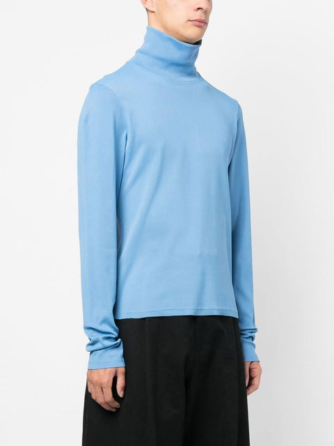 Maglione collo alto 242 CERULEAN BIANCA SAUNDERS 