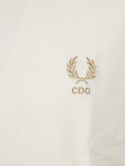 Polo con maniche bicolore FPT504051 1WHITE COMME DES GARÇONS SHIRT 