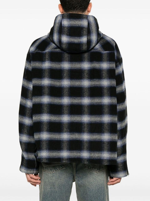 Giacca camicia felpata