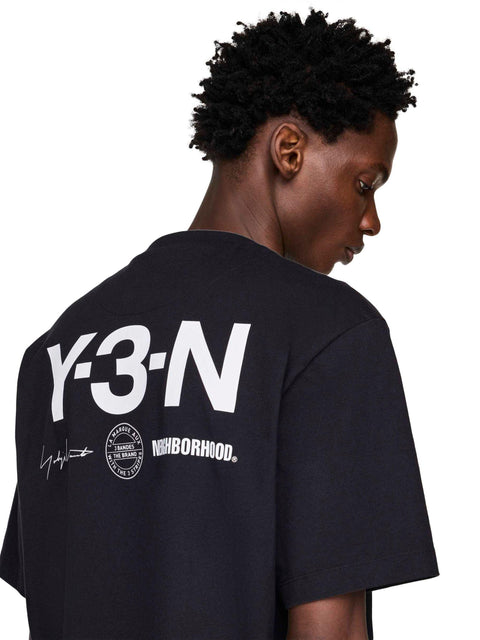 T-shirt con logo JW6998 BLACK Y-3 X NEIGHBORHOOD X DAINESE 