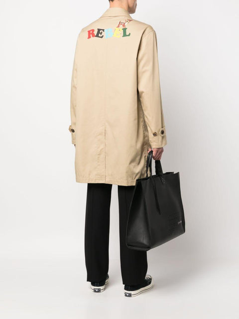 Impermeabile con logo UC1C43032 BEIGE UNDERCOVER 