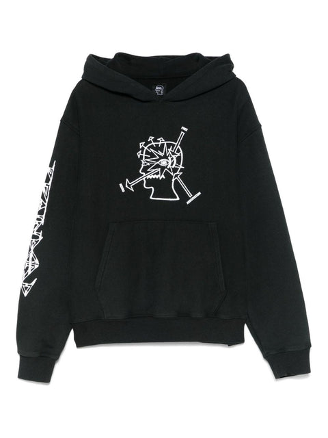 Felpa in cotone BDP25TO90044 WASHEDBLACK BRAIN DEAD 