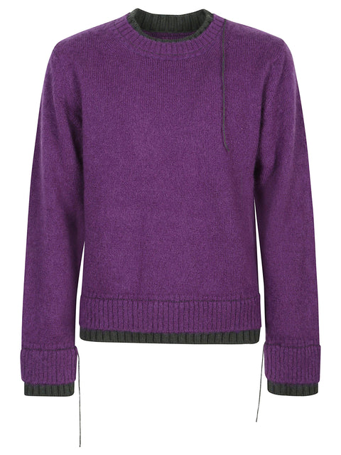 Maglia girocollo in lana 2503840M 476 SACAI 