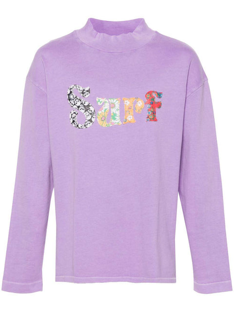 T-shirt with patch ERL08T009 PURPLE ERL 