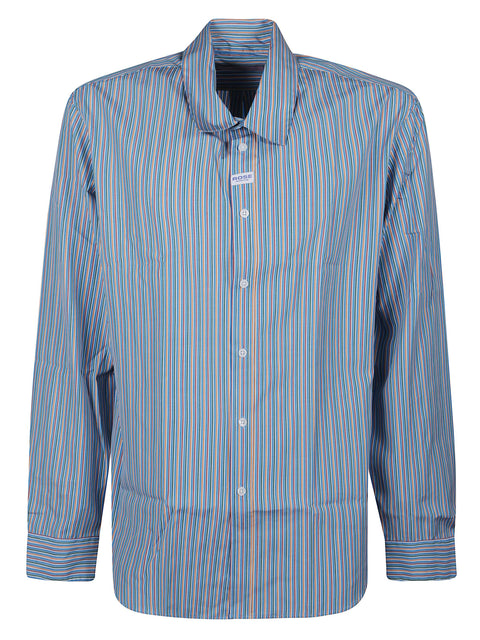 Camicia a righe 401WS31532 BLU MARTINE ROSE 