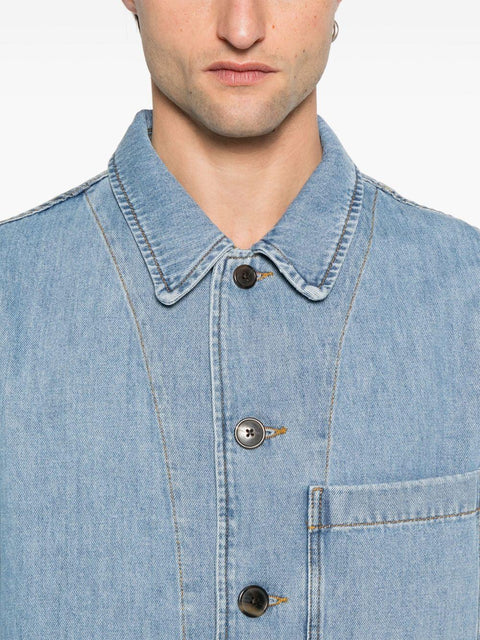Giacca in denim 2510204291552 514 DRIES VAN NOTEN 