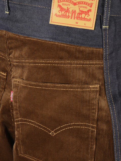 Jeans in denim con inserto in corduroy WPP202051 1INDIGO JUNYA WATANABE 