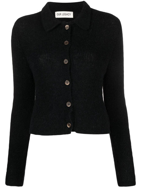 Polo "Mazzy" in maglia W4233MB BLACK OUR LEGACY 
