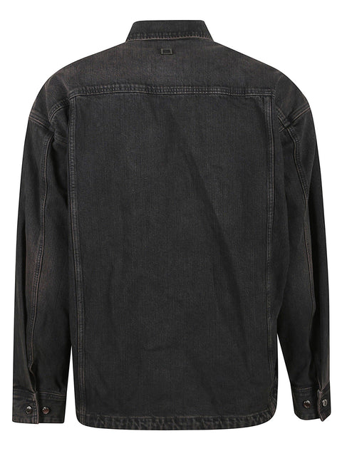 Camicia manica lunga con tasche e logo W253SH23 982B WOOYOUNGMI 