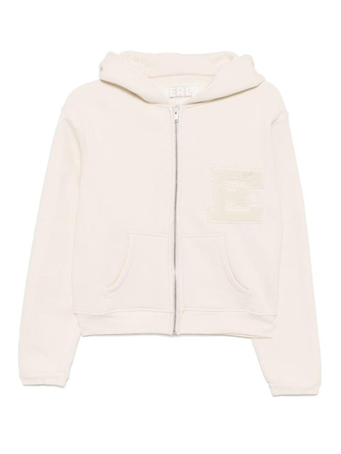 Felpa Varsity Zip-Up Hoodie Knit ERL10T023 LIGHTGREY ERL 