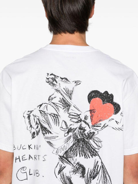 T-shirt Pepe manica corta con grafica fronte retro