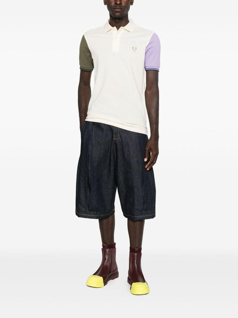 Polo con maniche bicolore FPT504051 1WHITE COMME DES GARÇONS SHIRT 